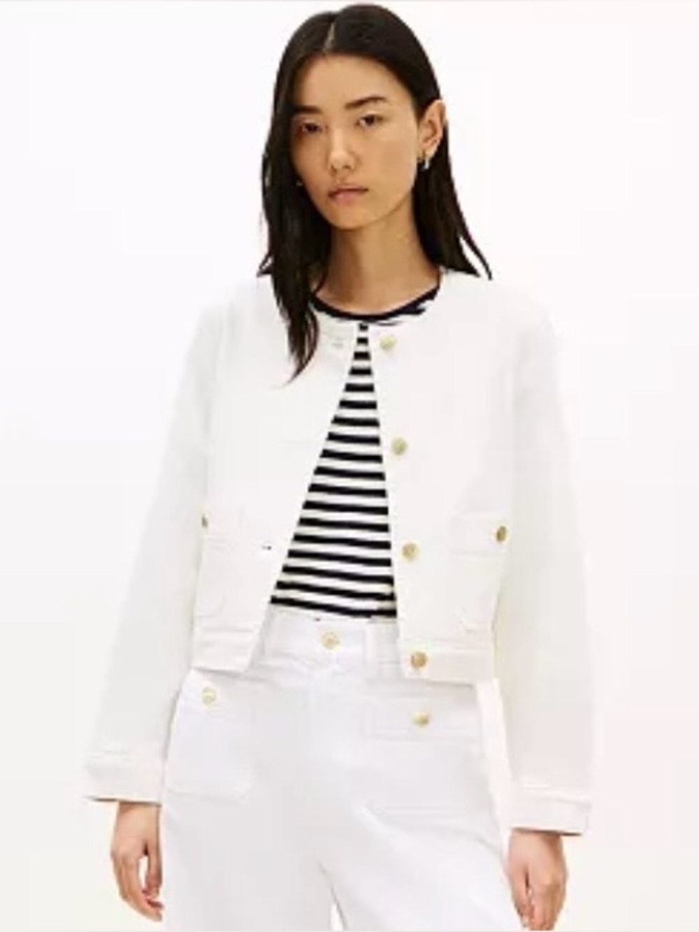 Tommy Hilfiger White Denim Jacket